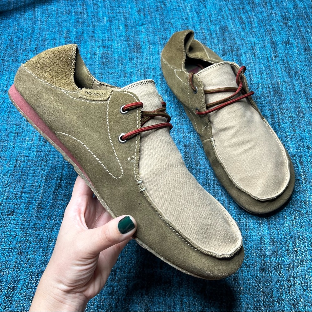 Merrell Men's Kangaroo Tahmira Lace Up Casual Sneaker Shoes Brown Tan Leather 14